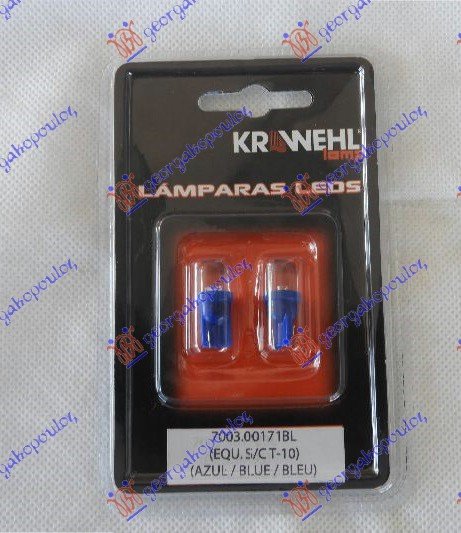 SIJALICA 07.400.11 LED T10 W2 PLAVA