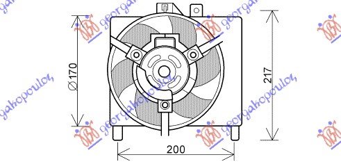 VENTILATOR INTERCOOLER (17 CM) BEN-DIZEL