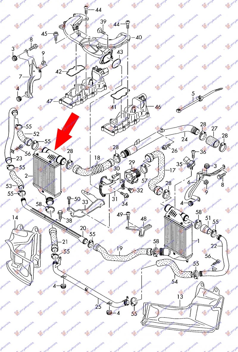 HLAD.INTERC.2.7-3.0 TDI(205x200x64)