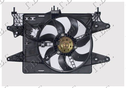 VENTILATOR KOMPLET 1.4 BENZIN+A/C