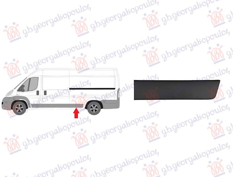 LAJSNA ZADNJEG BLATOBRANA CRNA (PREDNJI DEO) (DUGA SASIJA)