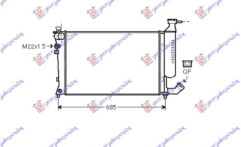 HLAD 1.8i-2.0i 16V (61x37.8)SA ZASTITOM