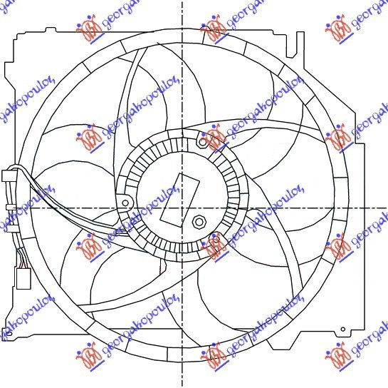 VENTILATOR KOM(2.0-2.5-3.0 -2.0 DI+A/C