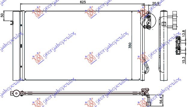 HLAD KLIME 2.0-3.0 TURBO DIZEL (58.7x34)