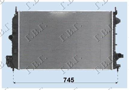 HLADNJAK MOT 1.9CDTi (65x41.5) Z19DT-L-H