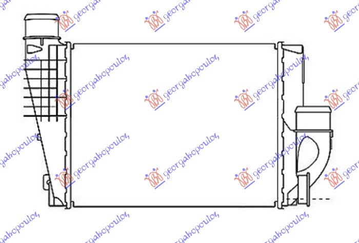 HLADNJAK INTERKULERA 1.6/2.0 DIZ (300x250) (VALEO)