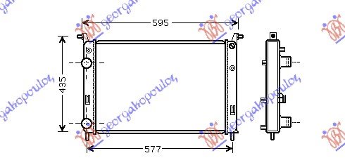 HLADNJAK MOTORA 1.3JTD (52x39.5x42) 03-