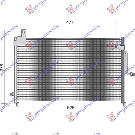 HLAD KLIME 0.8 6V - 1.0 8V (50x30.2x2.0)