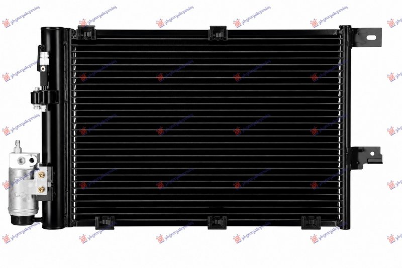 HLADNJAK KLIME ASSY -2002 (540x382x16) (HOSE-FILTER SAME SIDE) (NISSENS)