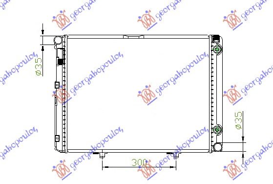 HLAD MOTORA 1.8-2.0-2.3BZ M/A+AC(57.5x45