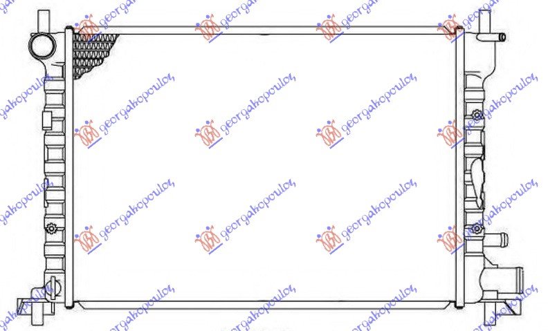 HLADNJAK MOTORA 1.8 DIZEL (+AC) (500x363x28) (NISSENS)