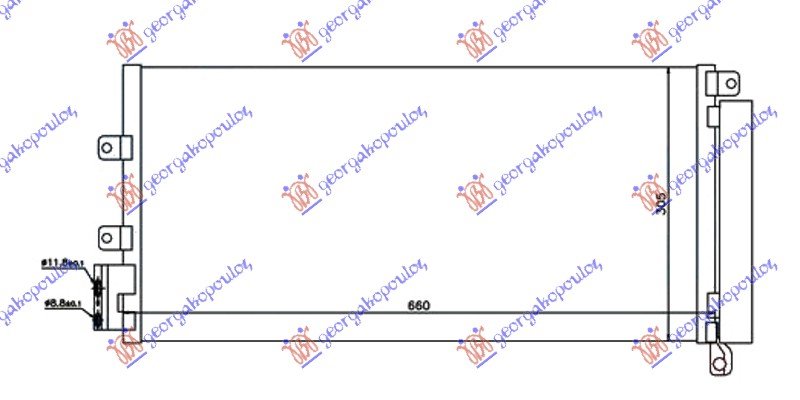 HLAD KLIME 1.4i TURBO 1.3-1.6JTD (63x30)