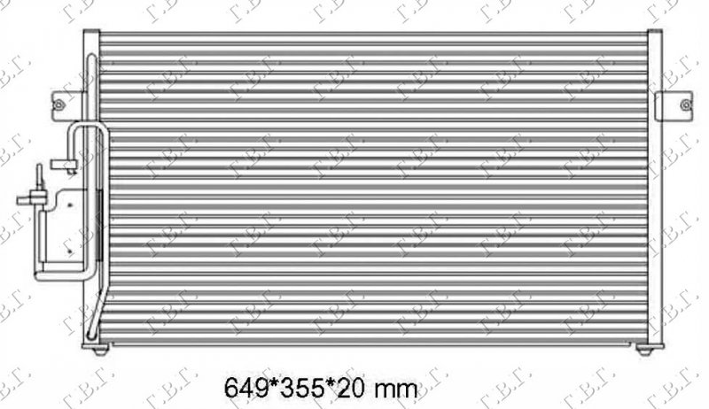 HLADNJAK KLIME BENZ-DIZEL (60.5x35)