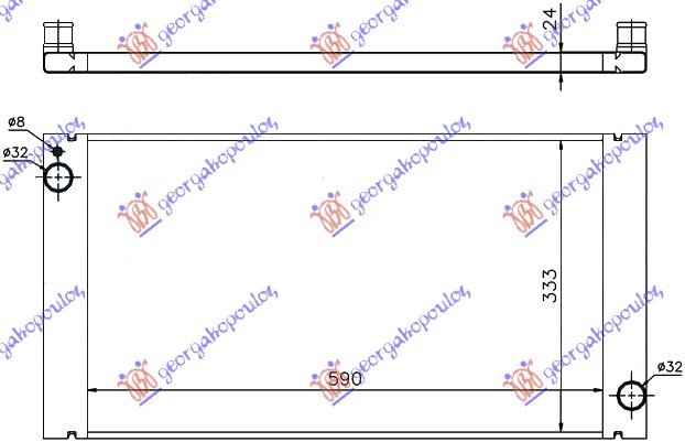 HLAD.MOT. 1.6BEN 1.6-2.0DIZ(59x33.4)BEHR