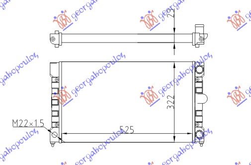 HLAD MOTORA 1.6-1.8 -A/C (52x32)