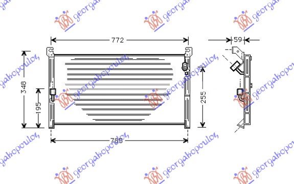 HLADNJAK KLIME 2.0i 16V (79x31)