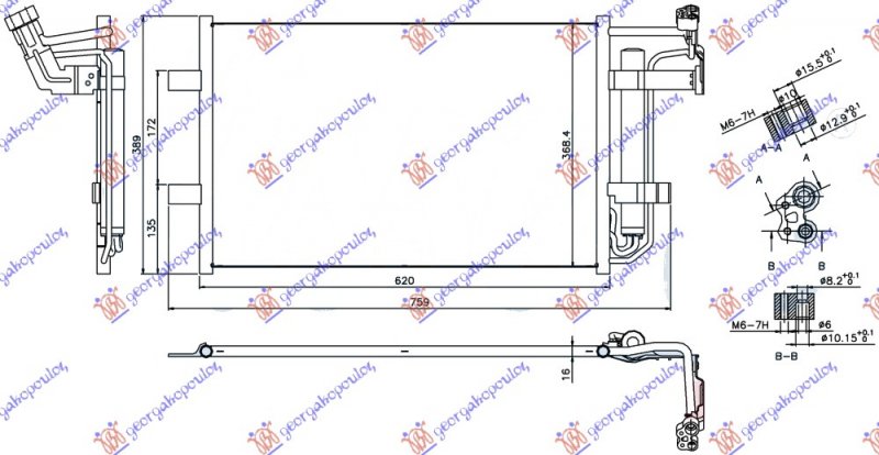 HLAD.KLIME 1.8-2.0i 16V (58x35) 09-