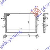 HLADNJAK MOTORA 3.0 T.D +/-A/C (65x45x32