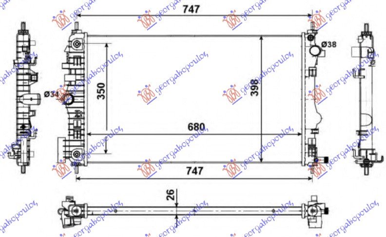 HLAD MOTORA 2.0 TURBO +/-A/C(68x40)AUTOM