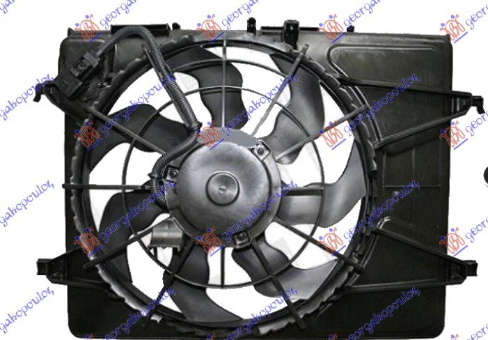 VENTILATOR KOMPLET (1.4-1.6 BENZ) +AC