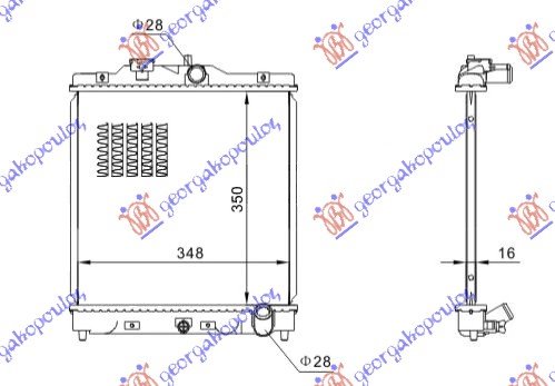 HLAD MOTORA 1.3-1.5 (35.2x34.7x1.6)