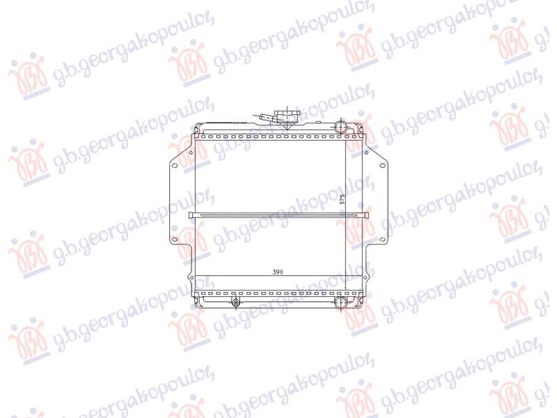 HLADNJAK MOTORA 1.3 BENZIN (360x390) (NRF)