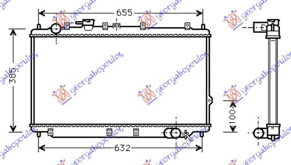 HLADNJAK MOTORA BENZIN(34.5x70)