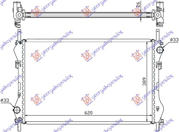 HLAD MOTORA 2.4 TD-TDi -AC (62x40x26)