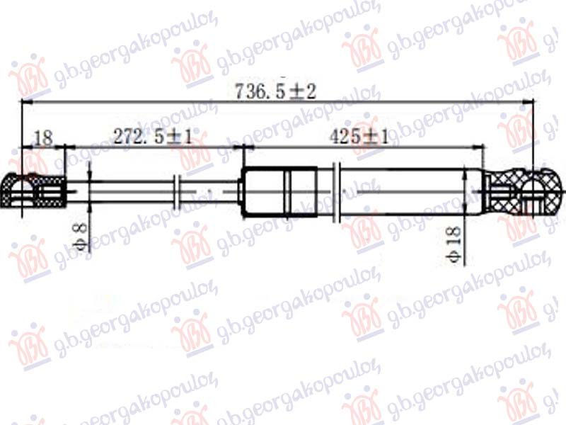 AMORTIZER HAUBE (736L-300N)