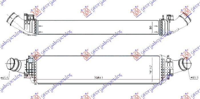 HL.INTERC. 3.0DIZEL 710x160x80 CEVI 66mm