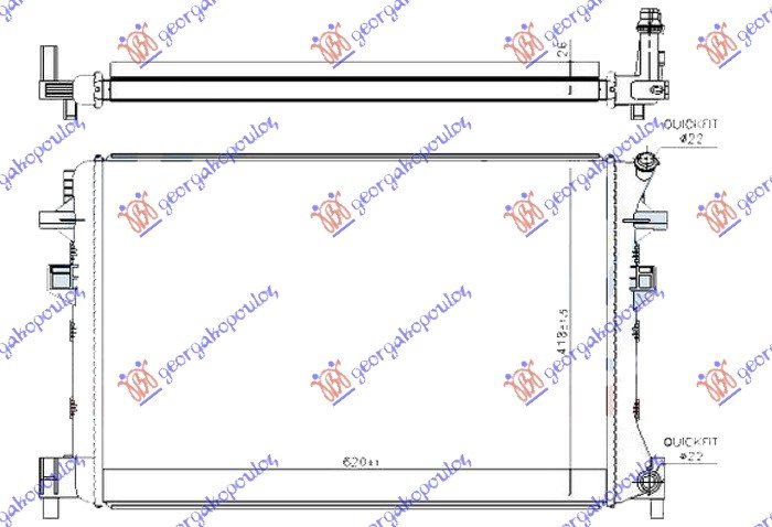 DODATNI HLAD. 2.0 TSi BENZ (215x190x26)