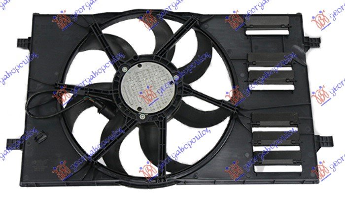 VENTILATOR KOMPLET(412mm)(400W)(4pin)