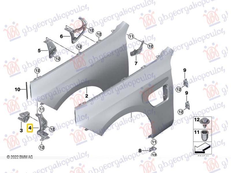 NOSAC BLATOBRANA DONJI METAL