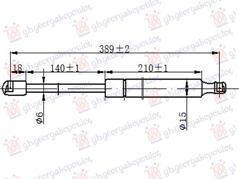 AMORTIZER HAUBE (389L-215N)