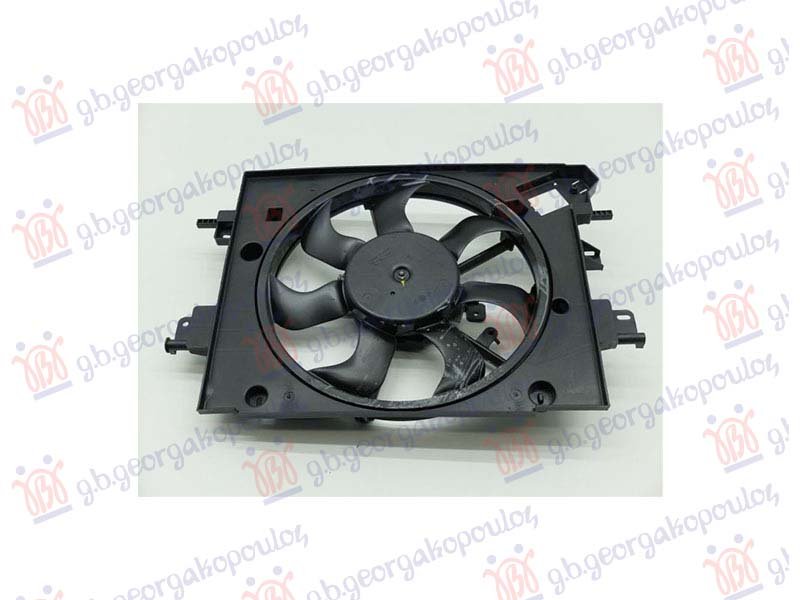 VENTILATOR KOMPLET 1.2/1.6 BENZIN - 1.5 DCI DIZEL (400mm) (2 PIN)