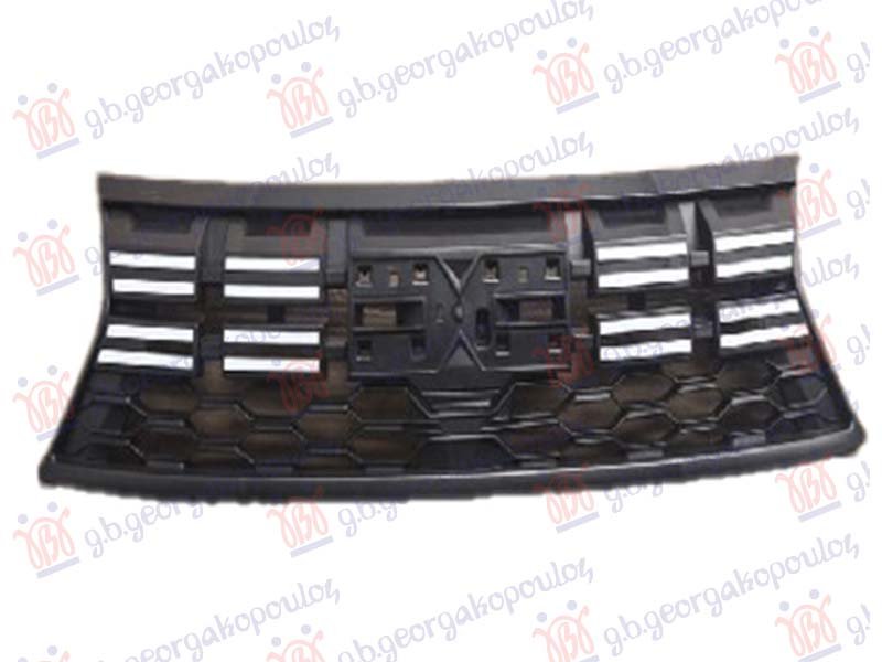 PVC MASKA CRNA (BELE LAJSNE) (NOVI ZNAK)