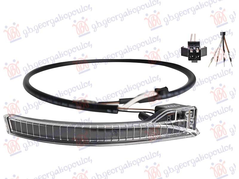 MIGAVAC U MEHANICKOM RETROVIZORU LED (4 PIN)