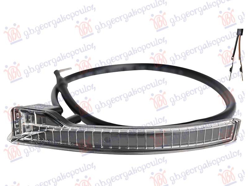 MIGAVAC U MEHANICKOM RETROVIZORU LED (2 PIN)