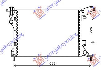 HLADNJAK MOTORA 1.4i- 16V (53.8x41.2x14) (VALEO)