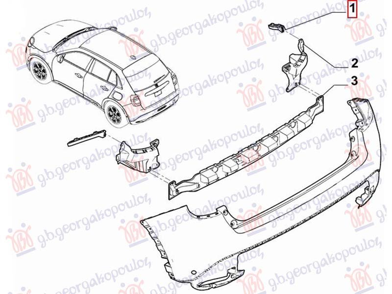 NOSAC ZADNJEG BRANIKA BOCNI PLASTICNI (O)