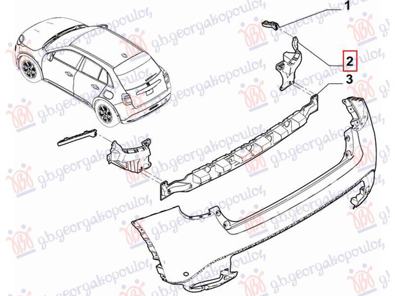 NOSAC ZADNJEG BRANIKA PLASTICNI (O)