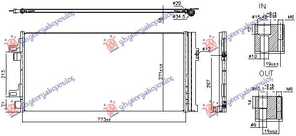 HLADNJAK KLIME 2.3 DIZEL MULTIJET (773x371x16)