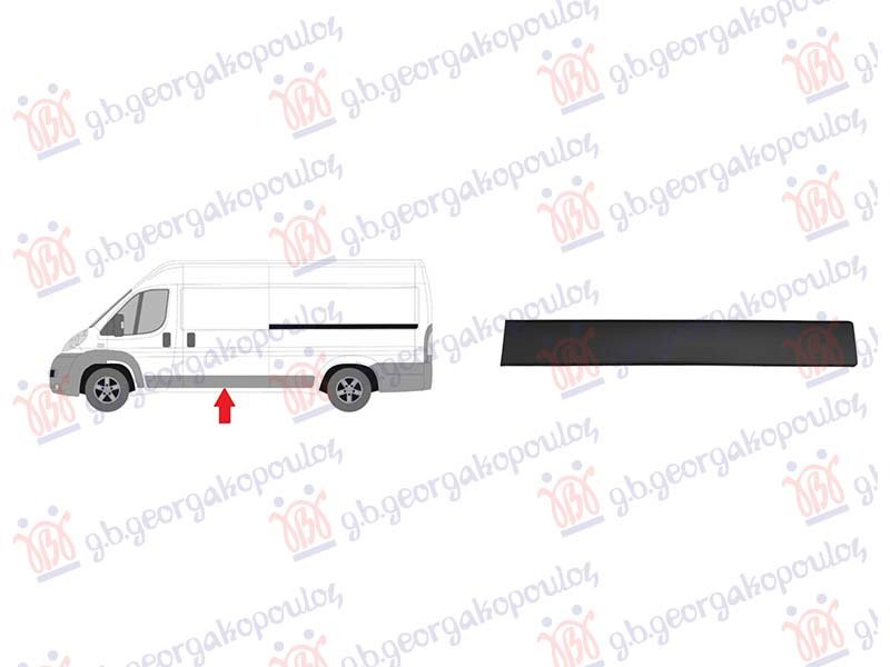 LAJSNA KLIZNIH VRATA CRNA (SREDNJA/DUGA SASIJA)