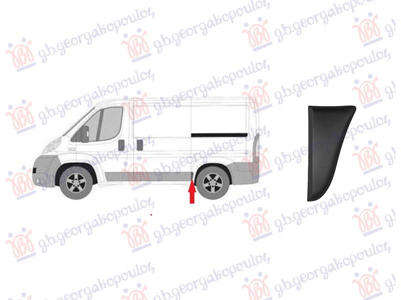 LAJSNA ZADNJEG BLATOBRANA CRNA (PREDNJI DEO) (KRATKA SASIJA)