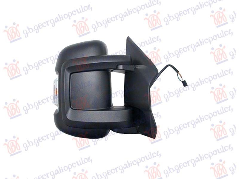 RETROVIZOR ELEKTRICNI SDA GREJACEM KRATKI (ELEKTRO-SKLOPIV) (MIGAVAC) (MRTAV UGAO) (POZICIONO SVETLO 16W) (12 PIN)