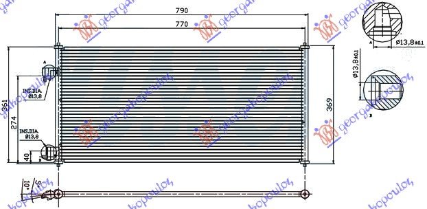 HLAD KLIME 1.8i16V-1.8TDCI (74.7x36)