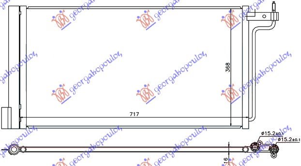 HLAD KLIME 1.6 BENZ-2.0 DIZ.(69.5x35.8)