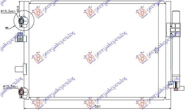 HLADNJAK KLIME 1.6 TDCi (57.2x33.8)