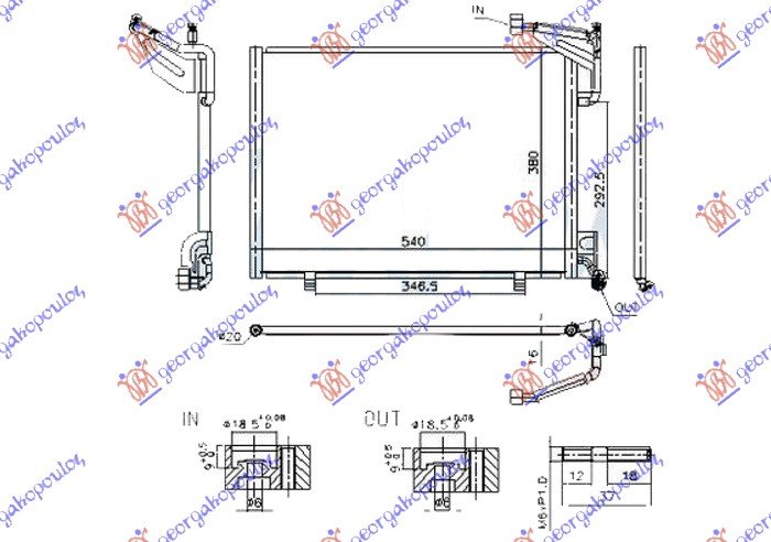 HLADNJAK KL. SVI MODELI BENZ. 500x350x16