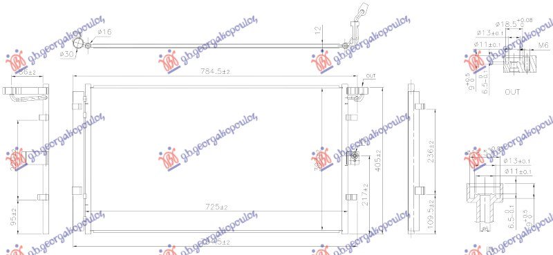 HLADNJAK KLIME 1.5 DIZ 18- (725x393x12)